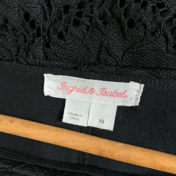 Ingrid & Isabel Black Lace Maternity Dress - Picture 4 of 5